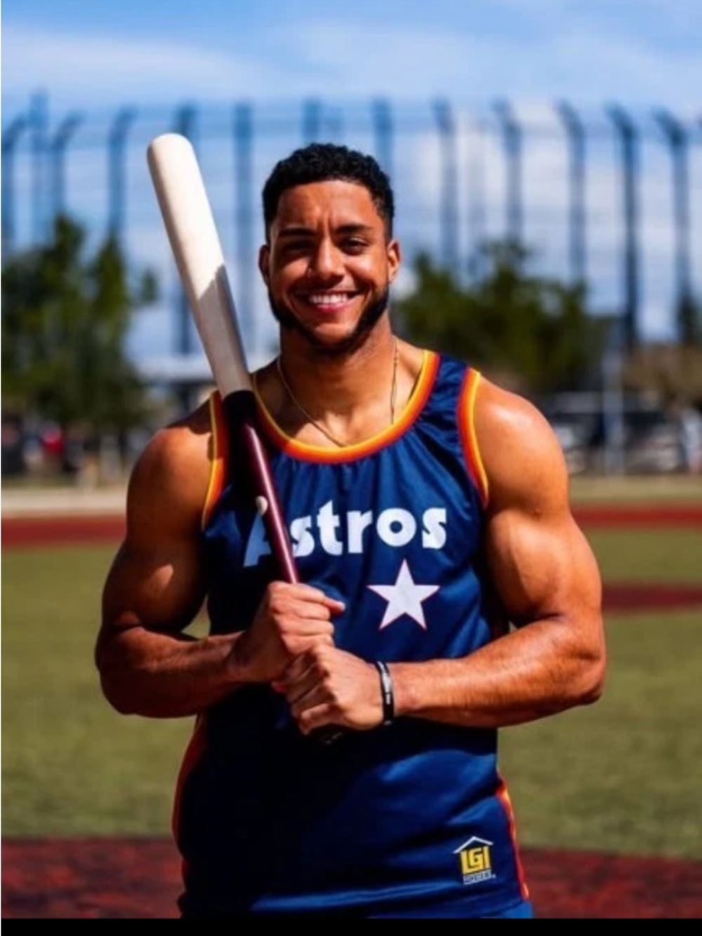 Houston Astros Jeremy Pena Navy Retro Basketball Jersey 2025